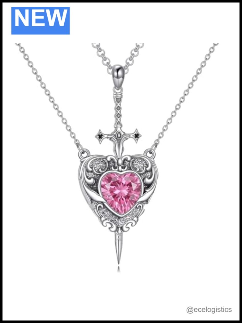 Sterling Silver Couple Matching Necklace Set, Birthstone Pendant, Adjustable